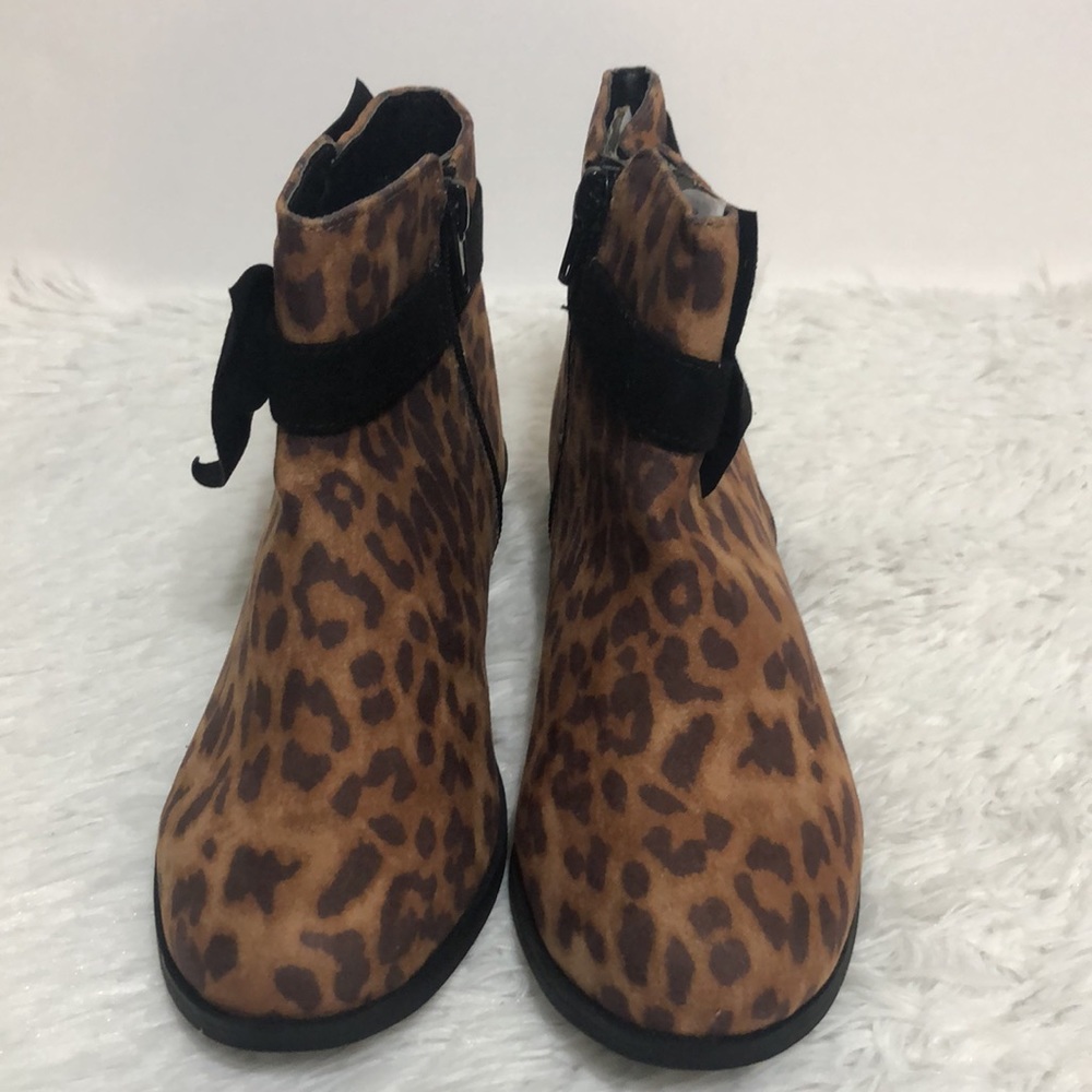 NWOT Mia Big Girls Ankle Boots Animal Print - Picture 3 of 16